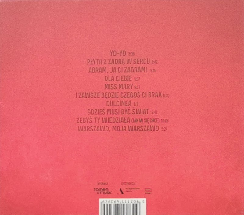 CD. JAZZ BAND MŁYNARSKI MESECKI. PŁYTA Z ZADRĄ W SERCU