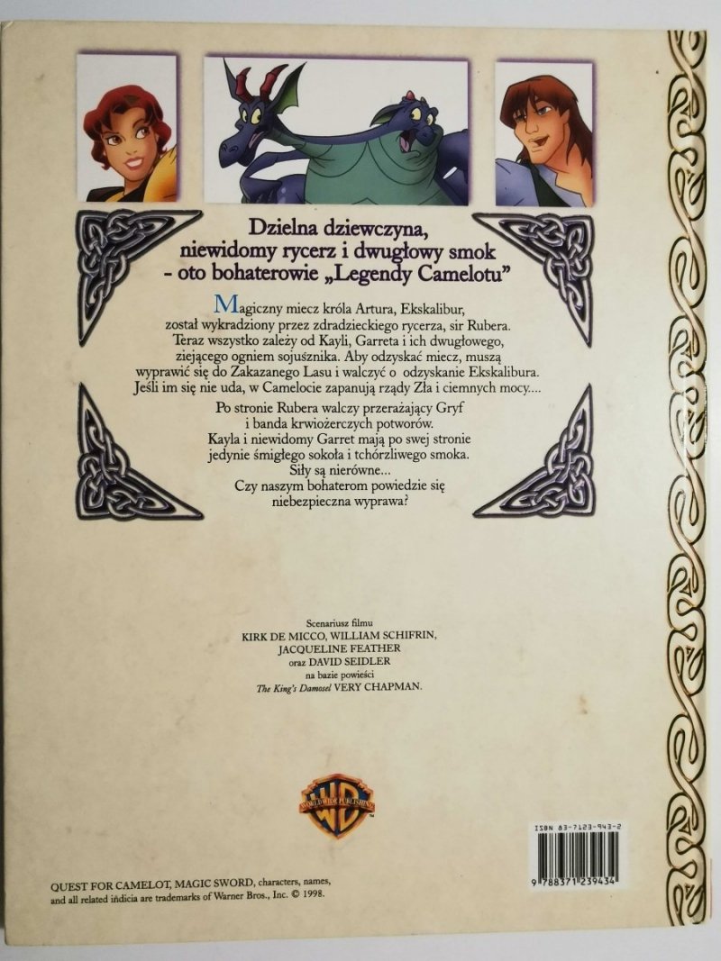 MAGICZNY MIECZ. LEGENDA CAMELOTU - James Patrick 1998