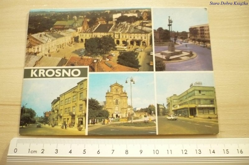 KROSNO. RYNEK; POMNIK; ULICA ST. STASZICA