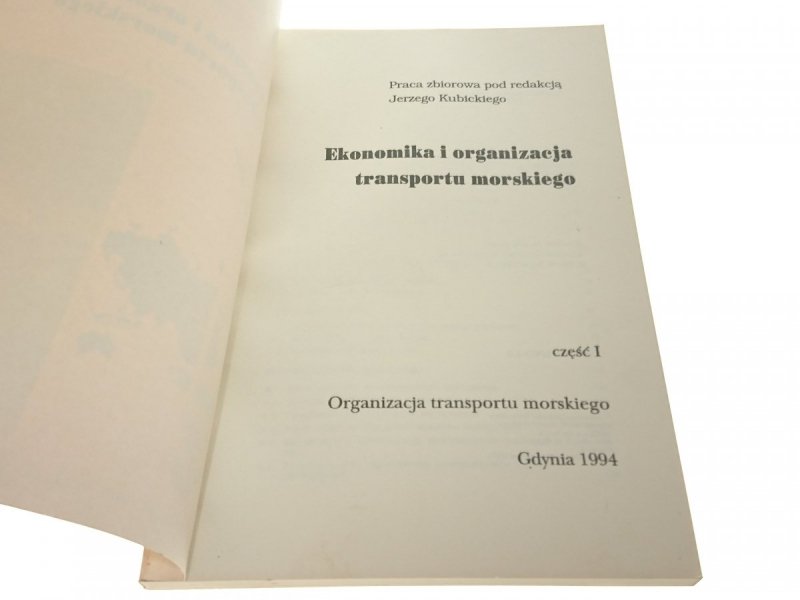 EKONOMIKA I ORGANIZACJA TRANSPORTU...CZ 1 i 2 1994