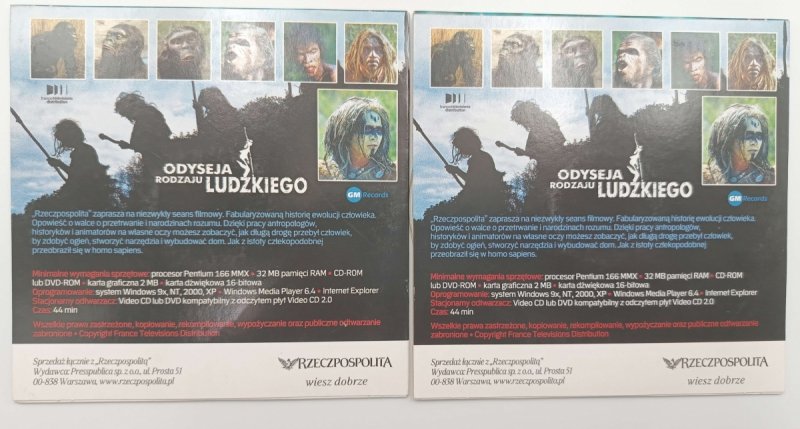 DVD. ODYSEJA RODZAJU LUDZKIEGO CZĘŚĆ 1 I 2