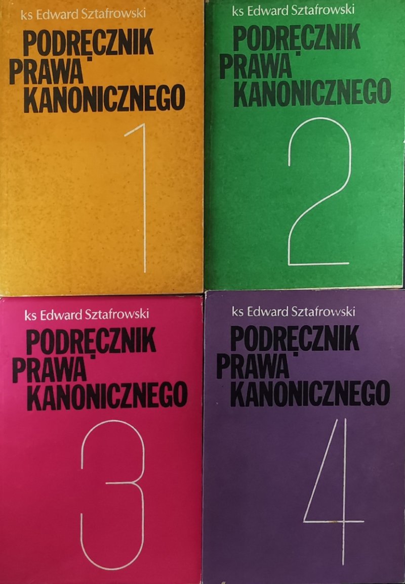 PODRĘCZNIK PRAWA KANONICZNEGO - Ks Edward Sztafrowski