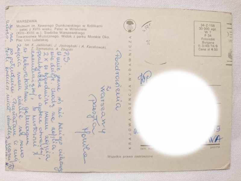 WARSZAWA. MUZEUM IM. XAWEREGO DUNIKOWSKIEGO W KRÓLIKARNI FOT. K. JABŁOŃSKI I INNI