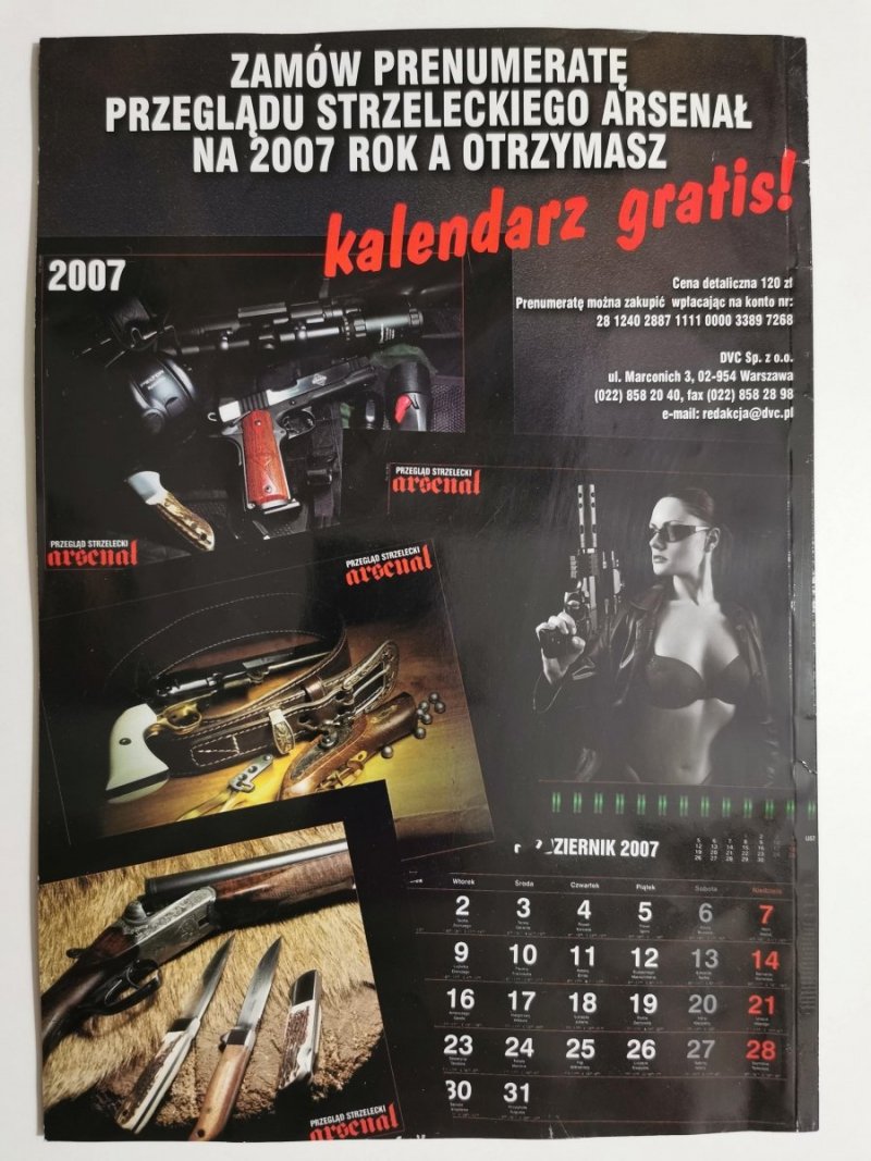 PRZEGLĄD STRZELECKI ARSENAŁ STYCZEŃ 2007 NR 1 (34)