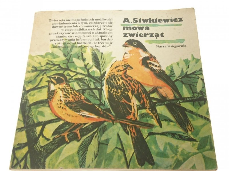MOWA ZWIERZĄT - A. Siwkiewicz 1988
