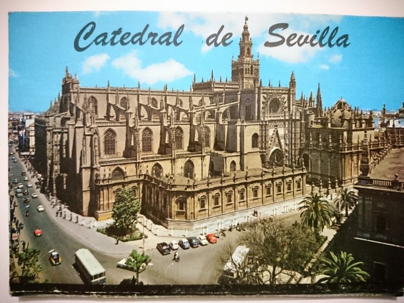 CATEDRAL DE SEVILLA - 1O POCZTÓWEK W HARMONIJCE