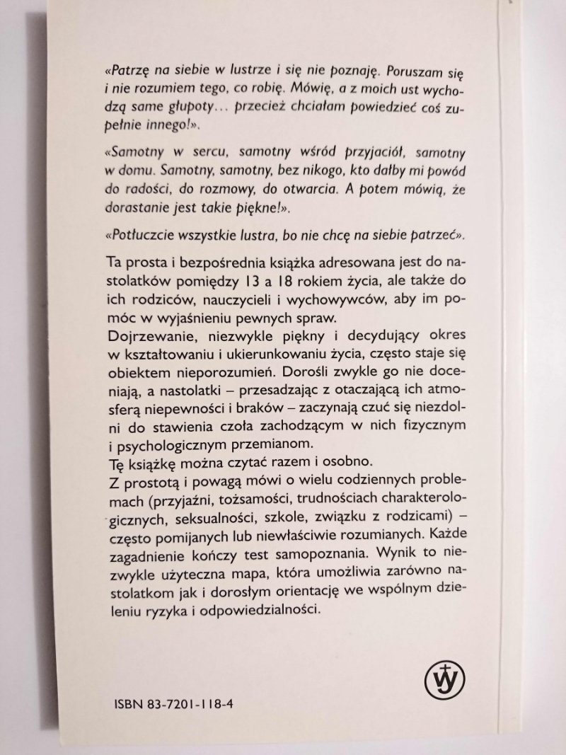 NASTOLATKI: TRUDNE PYTANIA TOM 1 DOM, SZKOŁA, PRZYJACIELE 2001
