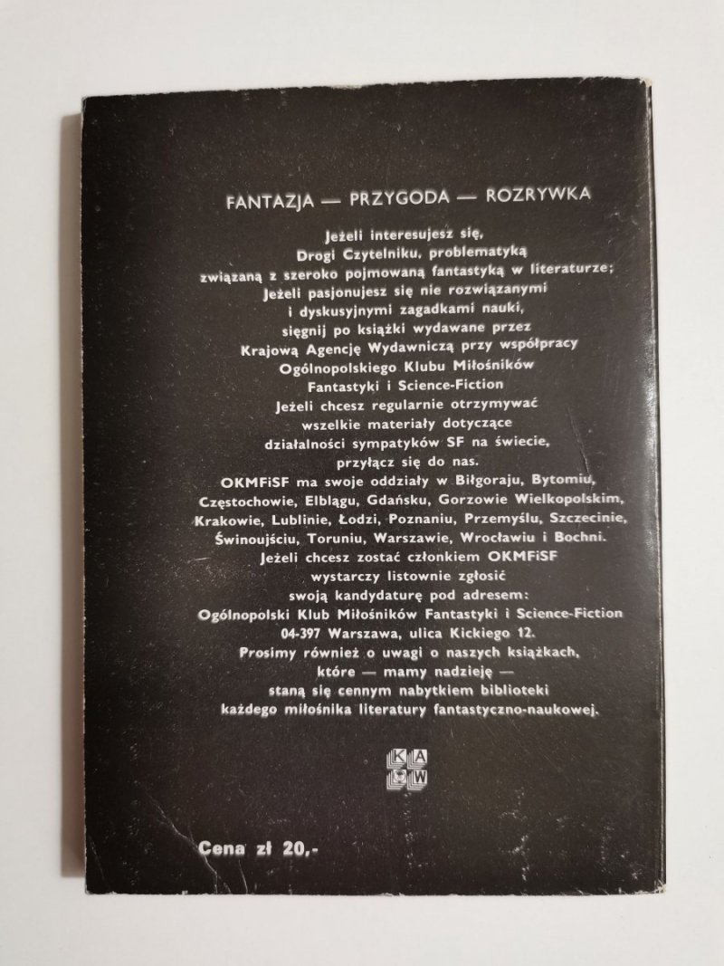 PAROKSYZM NUMER MINUS JEDEN - Ryszard Głowacki 1979