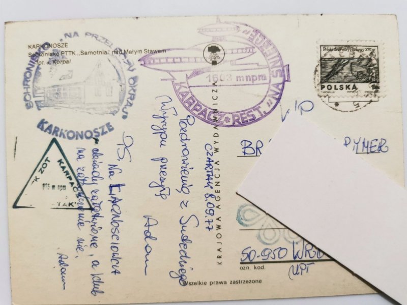 KARKONOSZE. SCHRONISKO PTTK SAMOTNIA FOT. KORPAL