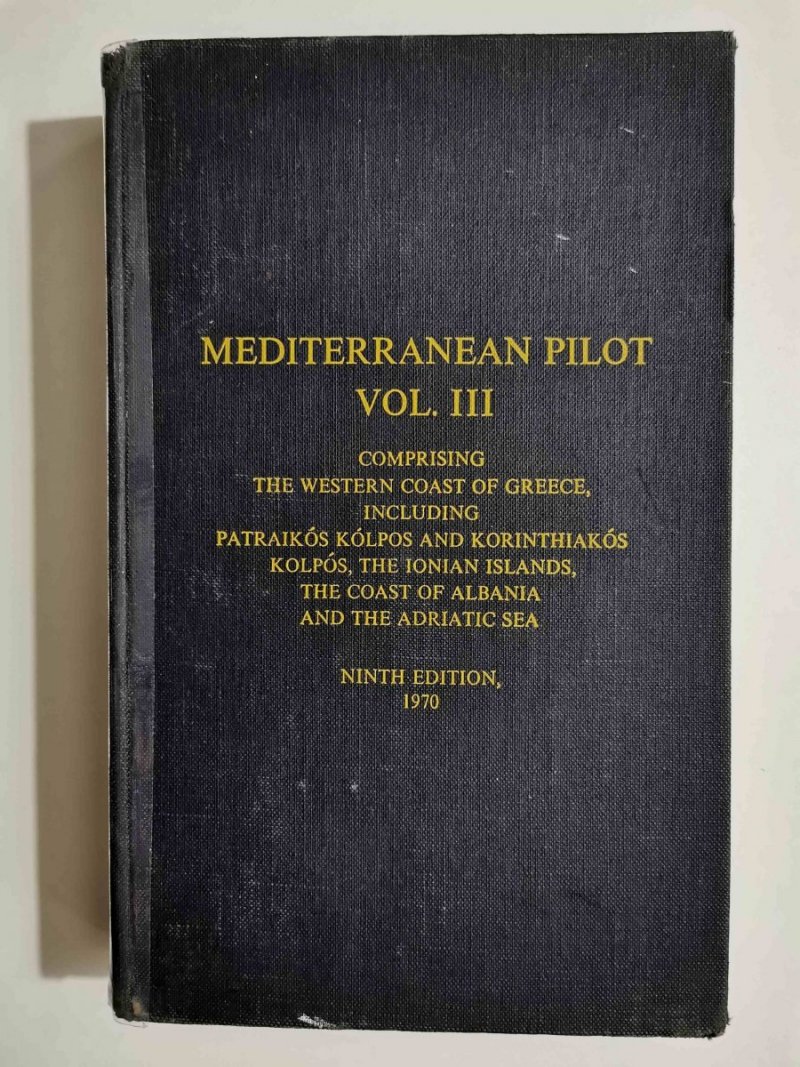 MEDITERRANEAN PILOT VOL. III 1970