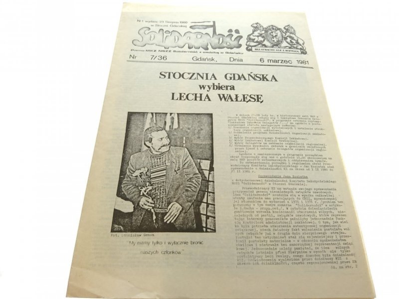 SOLIDARNOŚĆ NR 7/36 6 MARZEC 1981