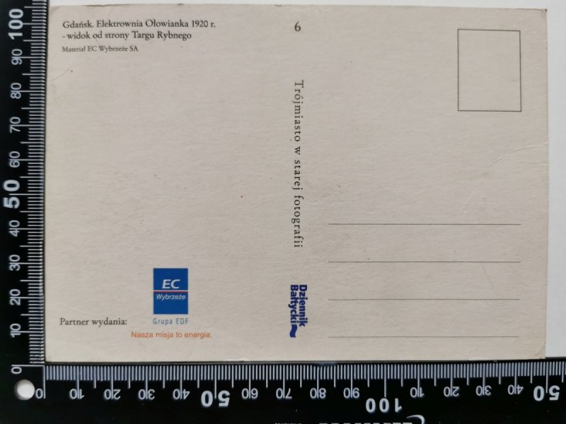 GDAŃSK. ELEKTROWNIA OŁOWIANKA 1920
