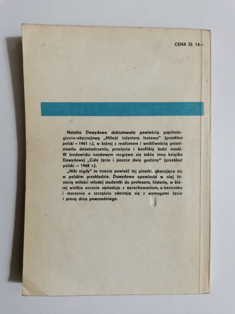 NIKT NIGDY - Natalia Dawydowa 1974
