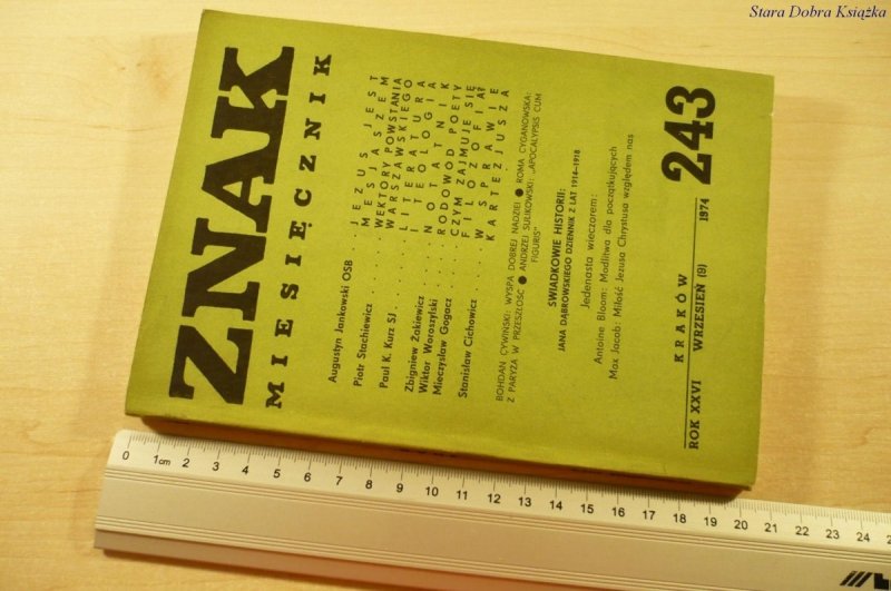 ZNAK. MIESIĘCZNIK 243 WRZESIEŃ (9) 1974