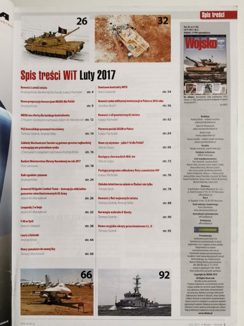 WOJSKO I TECHNIKA NR 2/2017 LUTY 