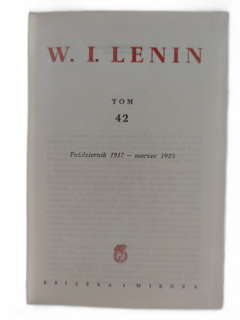 DZIEŁA TOM 42 - W. I. Lenin