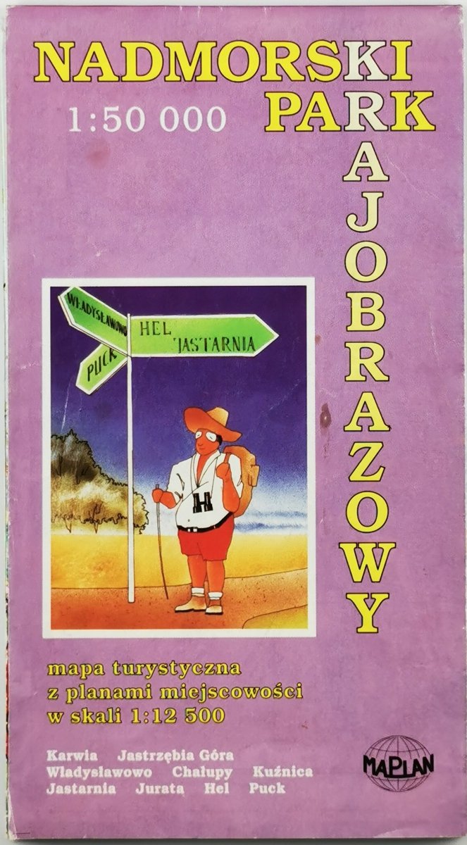 MAPA NADMORSKI PARK KRAJOBRAZOWY. SKALA 1:50 000  