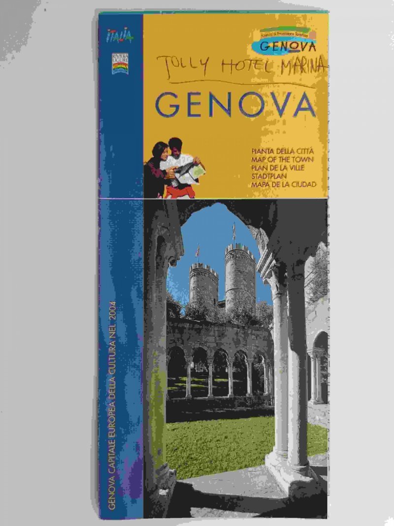 GENOVA PIANTA DELLA CITTA ITALIA