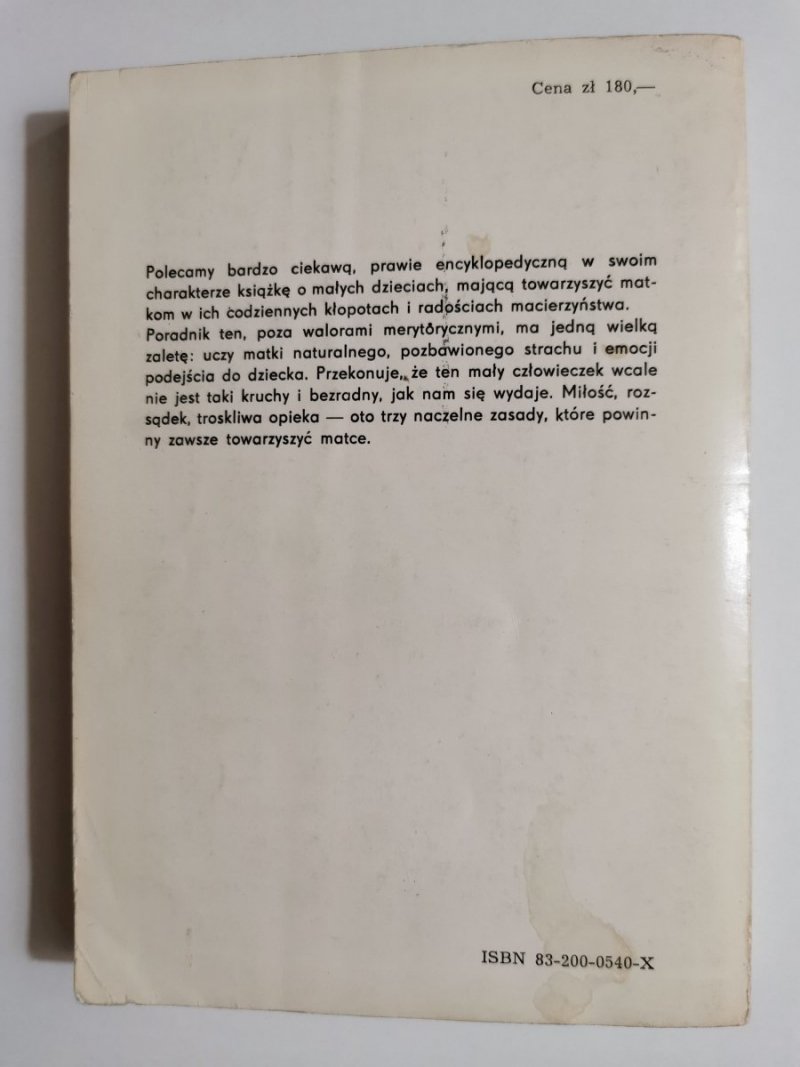 NIEMOWLĘTA I MAŁE DZIECI - Ronald i Cynthia Illingworth 1982