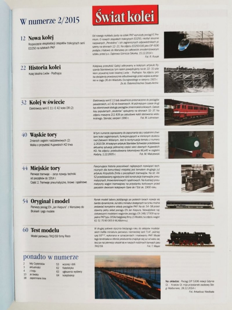 Miesięcznik. Świat kolei 02/2015