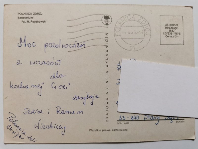 POLANICA ZDRÓJ. SANATORIUM I FOT. RACZKOWSKI