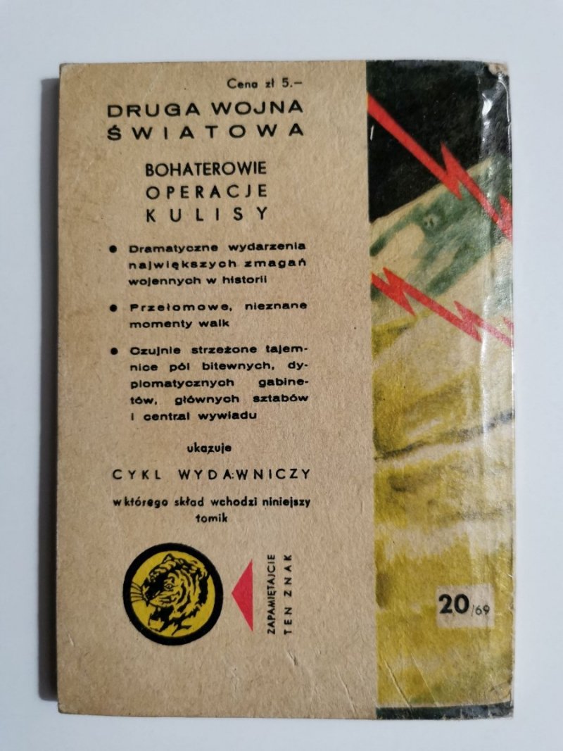 ŻÓŁTY TYGRYS: KRYPTONIM FRX - Ornelli 1969