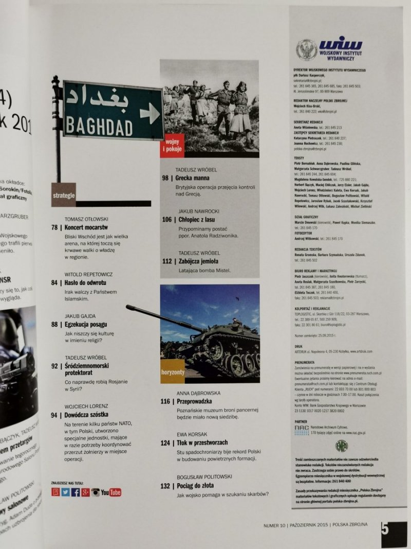 POLSKA ZBROJNA NR 10 (834) PAŹDZIERNIK 2015