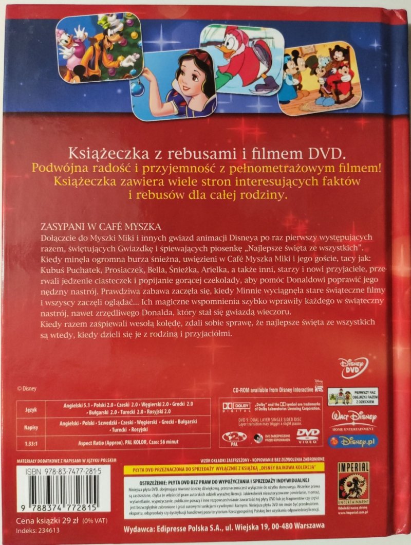 DVD. MICKEY MAGICZNA GWIAZDKA ZASYPANI W MYSZYŃCU