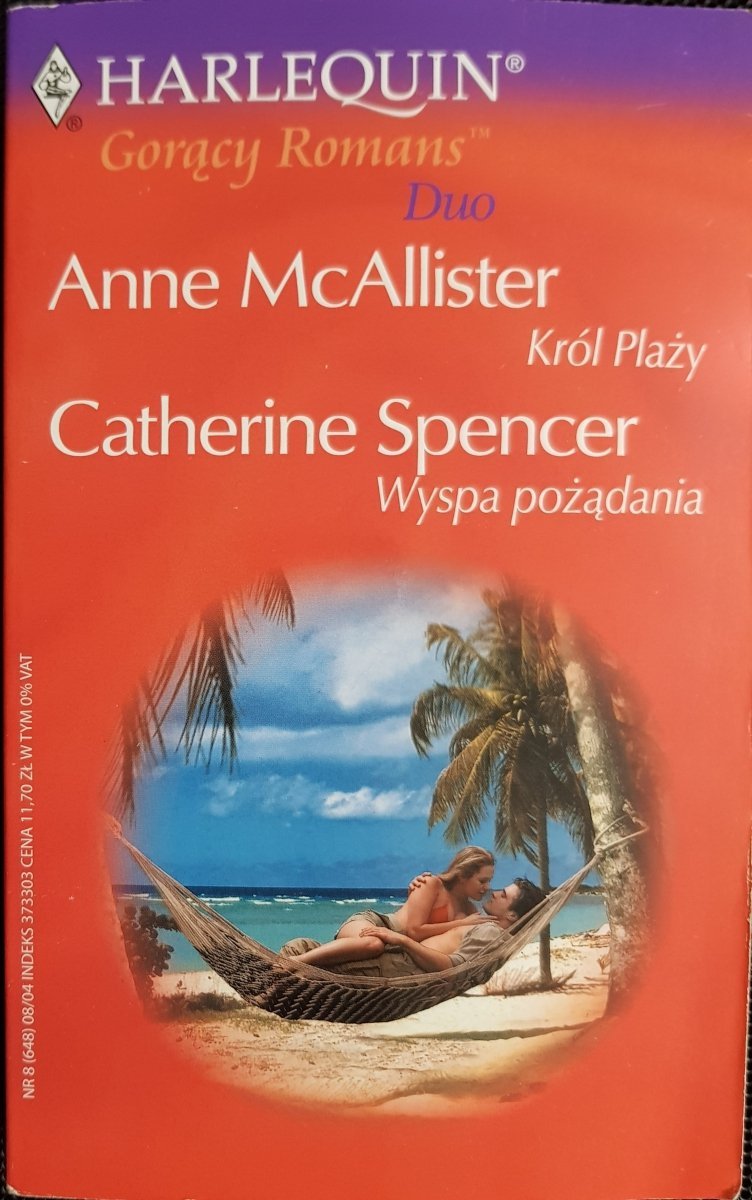 KRÓL PLAŻY; WYSPA POŻĄDANIA - McAllister, Spencer 