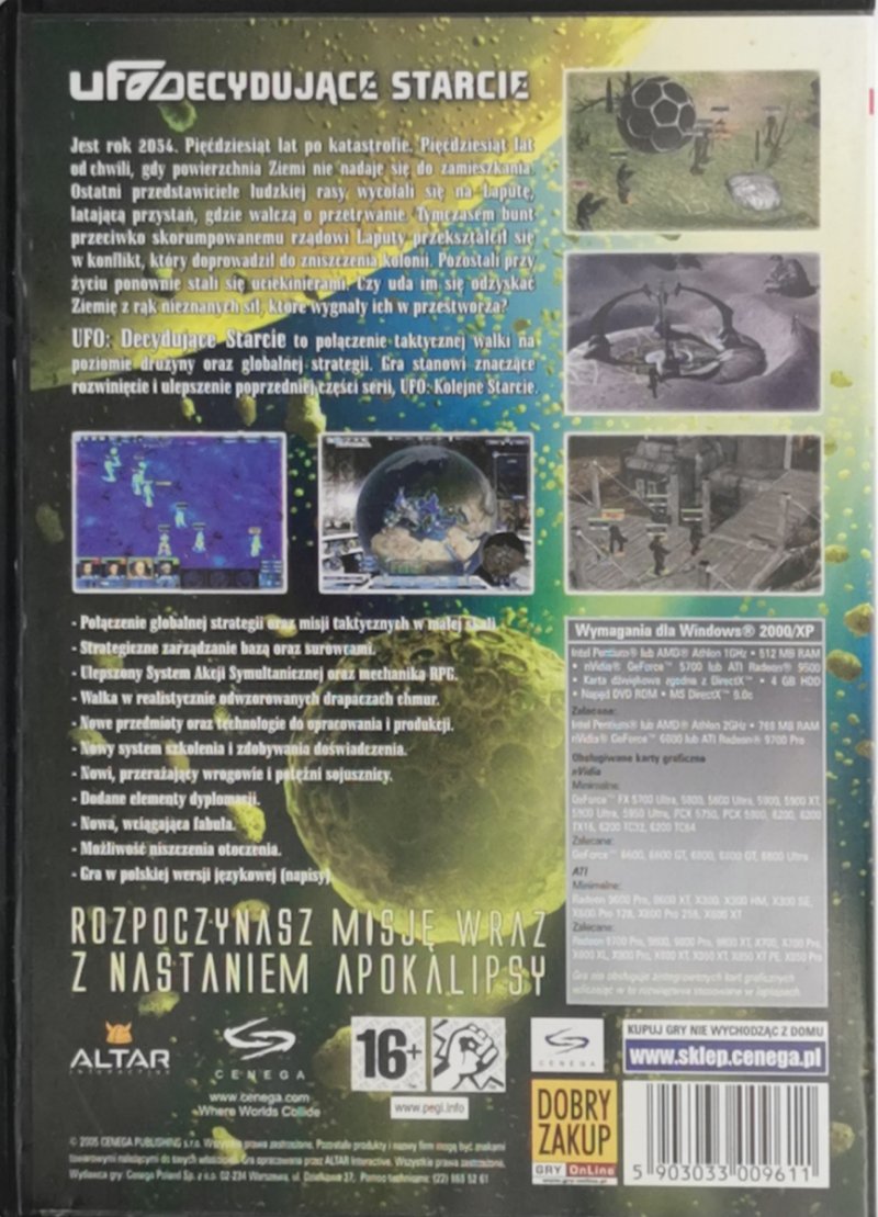 DVD. UFO DECYDUJĄCE STARCIE