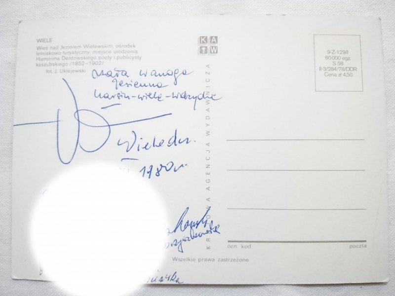 WIELE. WIEŚ NAD JEZIOREM WIELEWSKIM.  FOT. J. UKLEJEWSKI