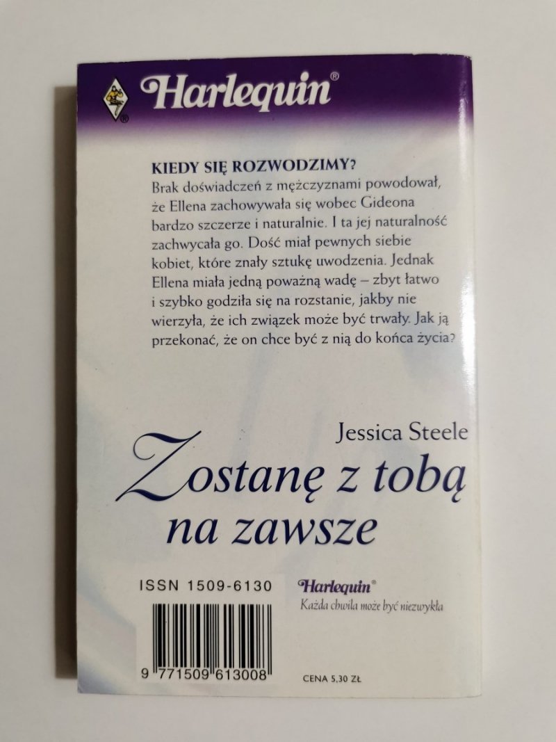 ZOSTANĘ Z TOBĄ NA ZAWSZE - Jessica Steele 2000