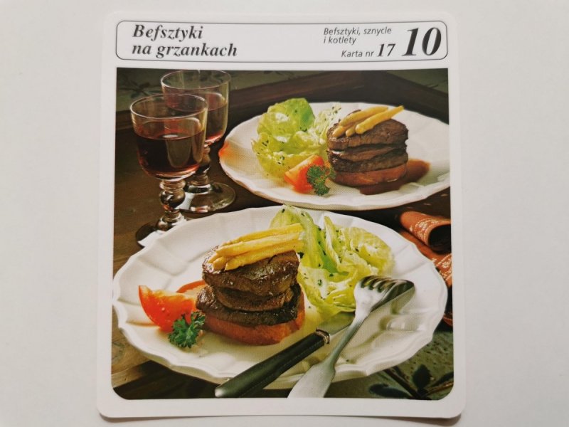 KARTA KULINARNA NR. 17 BEFSZTYKI NA GRZANKACH