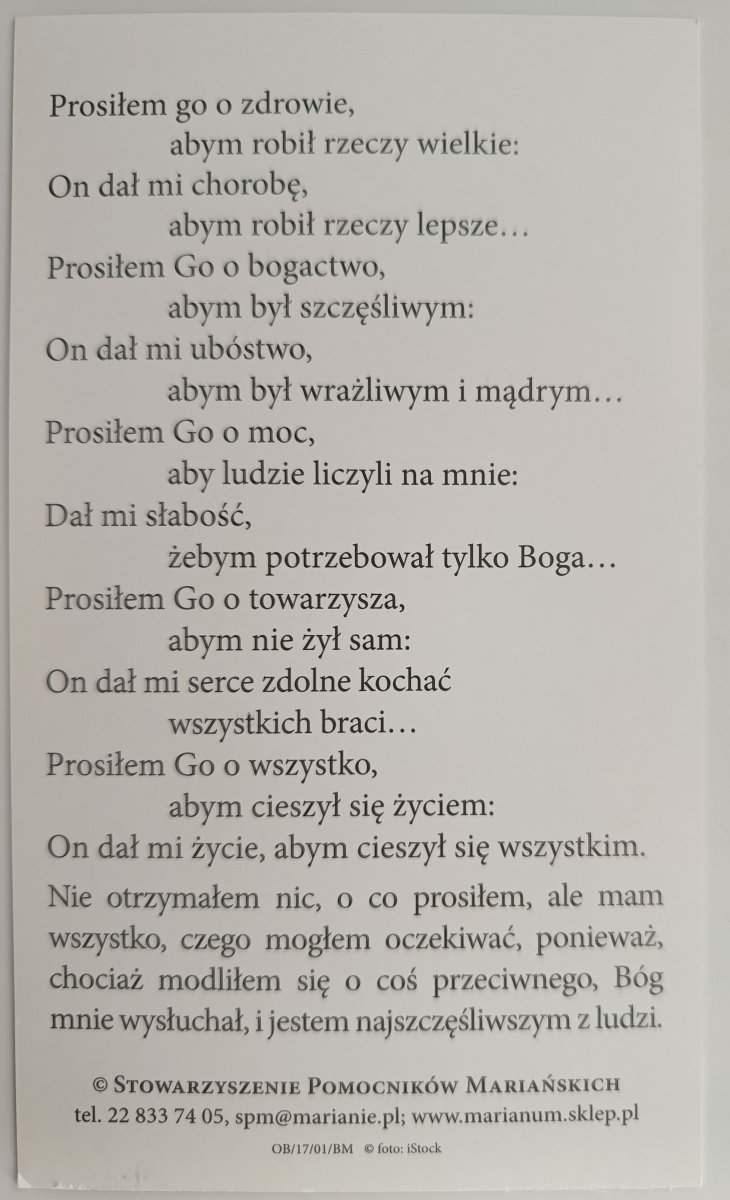 BÓG MNIE WYSŁUCHAŁ
