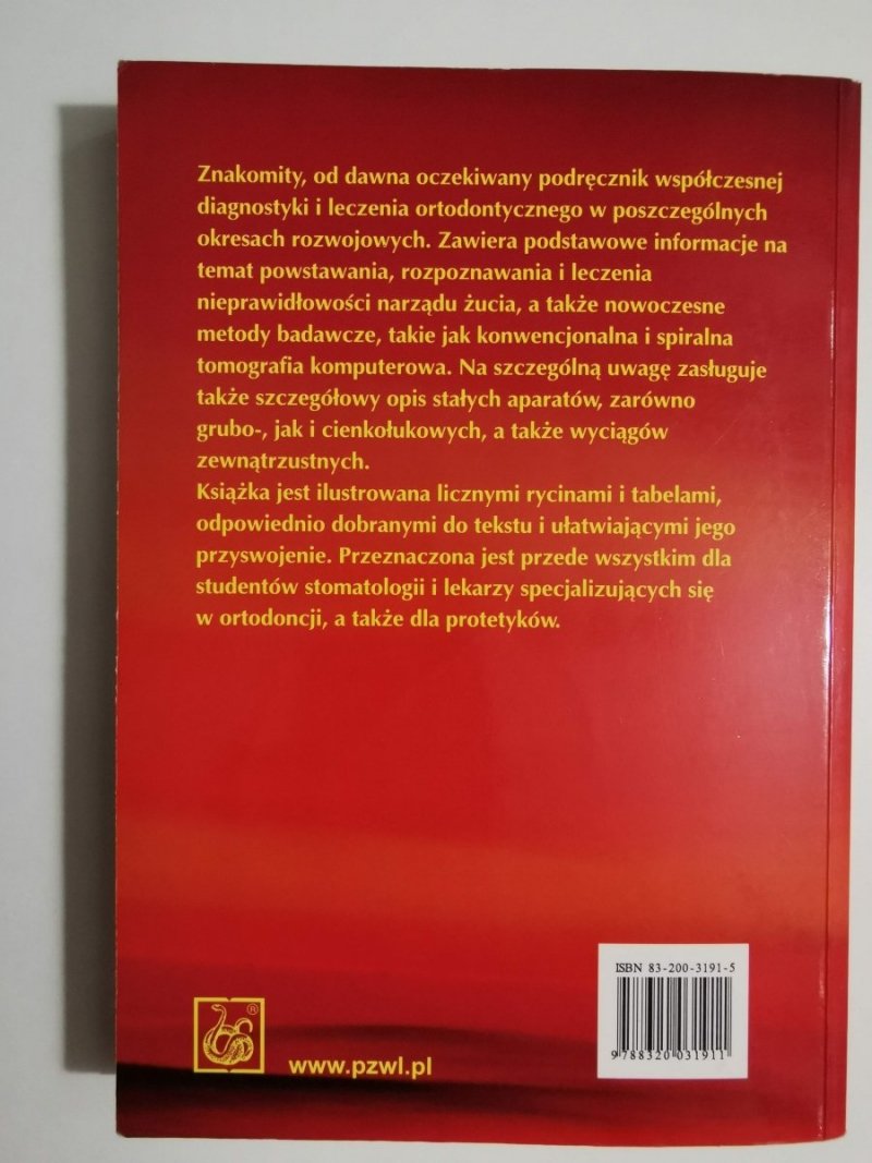 Zarys współczesnej ortodoncji Podręcznik dla studentów