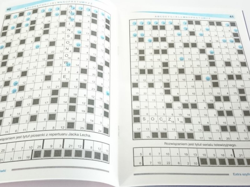 EXTRA SZYFRO KRZYŻÓWKI NR 1 STYCZEŃ 2018