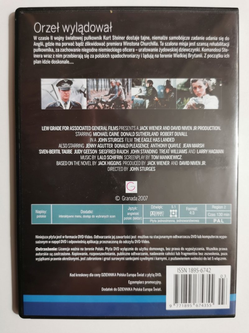 DVD. ORZEŁ WYLĄDOWAŁ