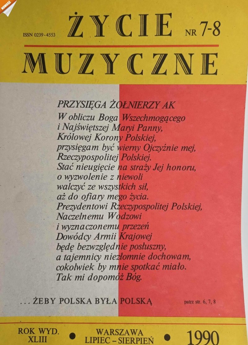 ŻYCIE MUZYCZNE NR 7-8/1990