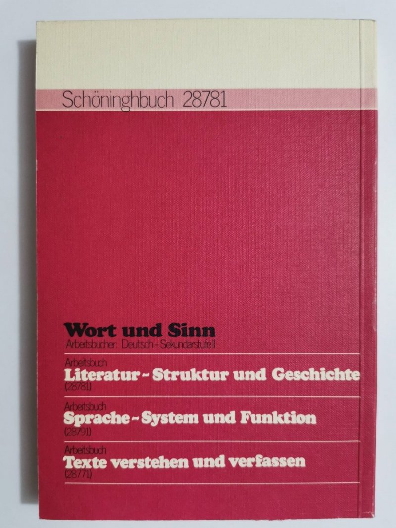 LITERATUR STRUKTUR UND GESCHICHTE. SEKUNDARSTUFE II 1980