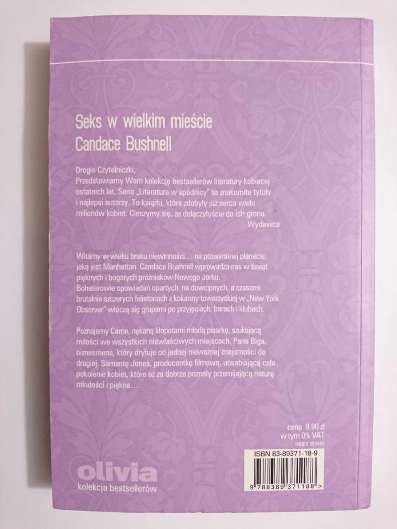SEKS W WIELKIM MIEŚCIE - Candace Bushnell 2001
