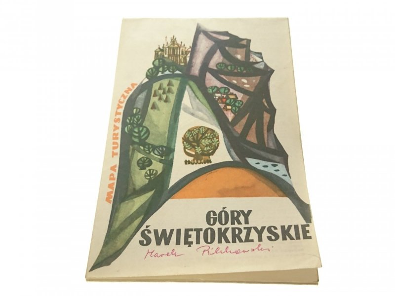 GÓRY ŚWIĘTOKRZYSKIE 1965 MAPA TURYSTYCZNA