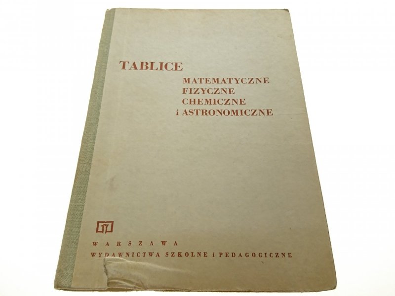 TABLICE MATEMATYCZNE FIZYCZNE CHEMICZNE... 1977