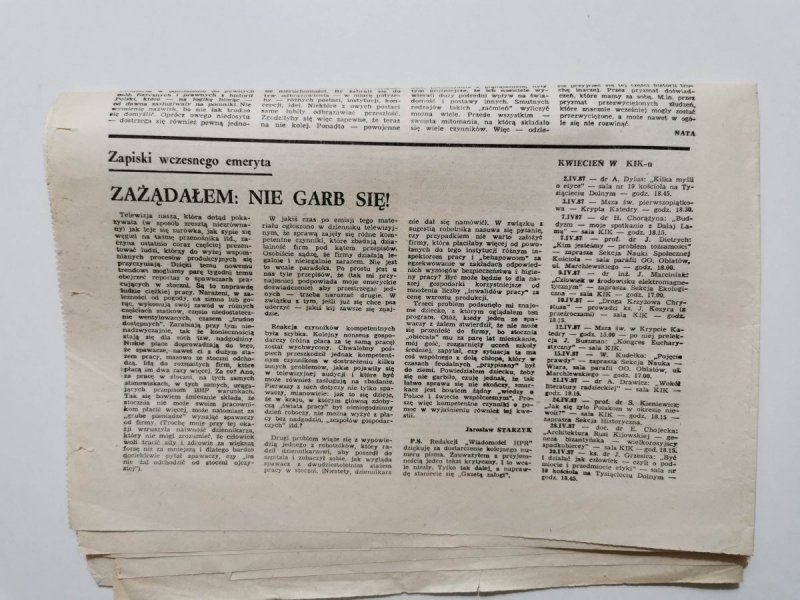 GOŚĆ NIEDZIELNY IV NIEDZIELA WIELKIEGO POSTU NR 13 ROK LXIV KATOWICE 29 III 1987