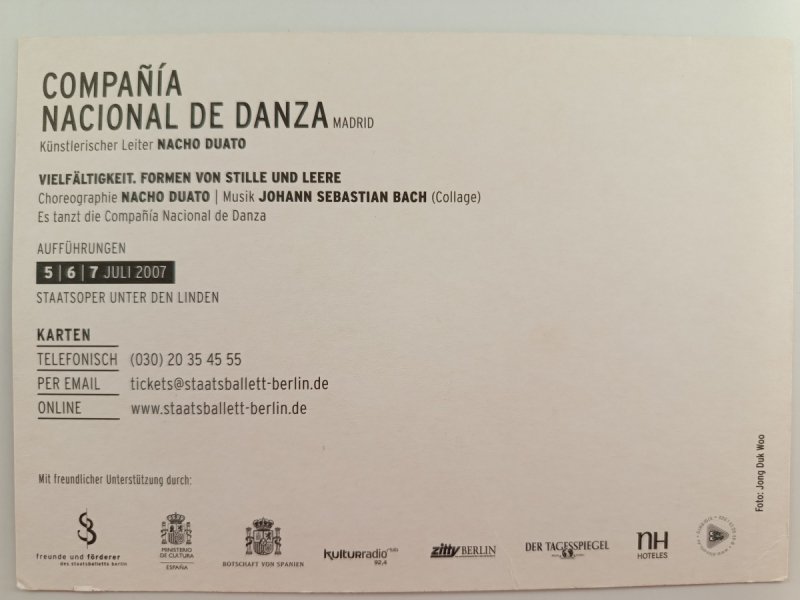 COMPANIA NACIONAL DE DANZA NACHO DUATO