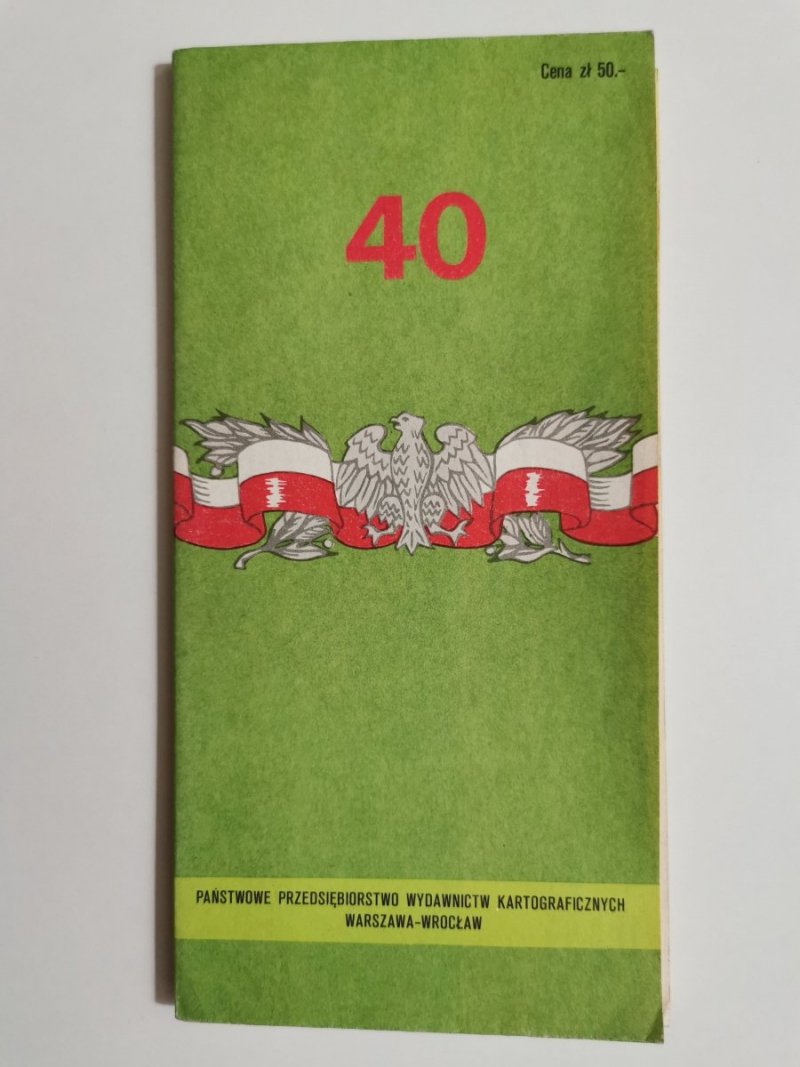 POLSKA RZECZPOSPOLITA LUDOWA 1944-1984 MAPA PRZEGLĄDOWA EUROPY 1: 1 000 000 
