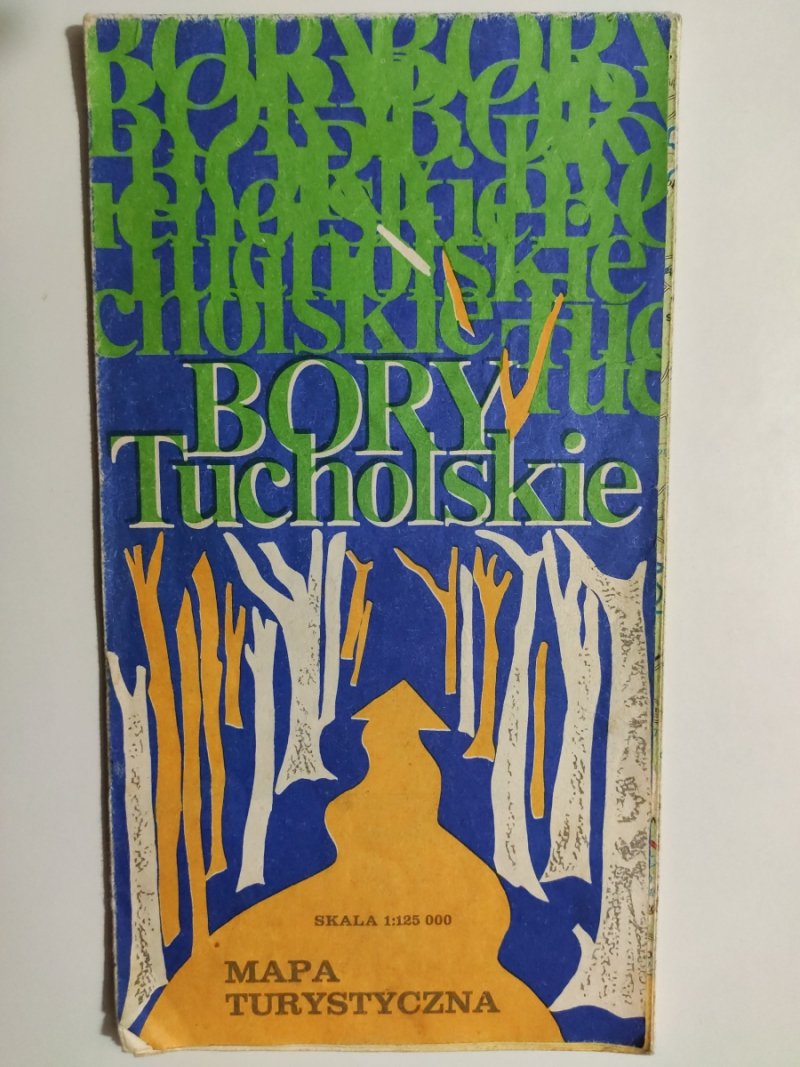 BORY TUCHOLSKIE MAPA TURYSTYCZNA 1:125 000