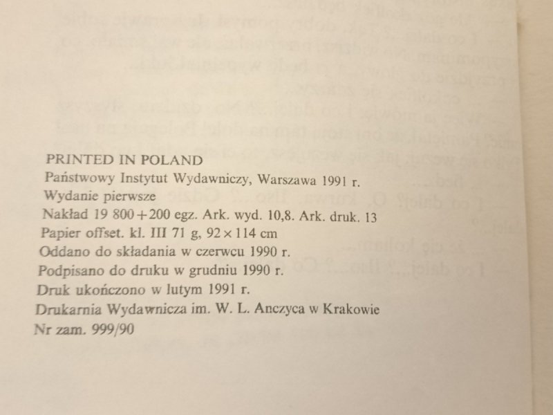WIECZÓR W KINIE - Robert Coover 1991