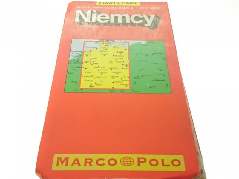 NIEMCY. MAPA SAMOCHODOWA 1: 800 000 