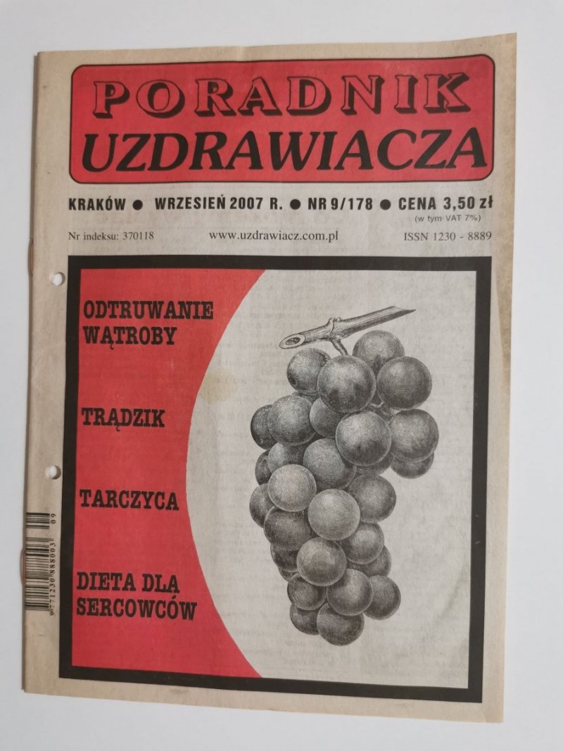 PORADNIK UZDRAWIACZA WRZESIEŃ 2007 R. NR 9/178 