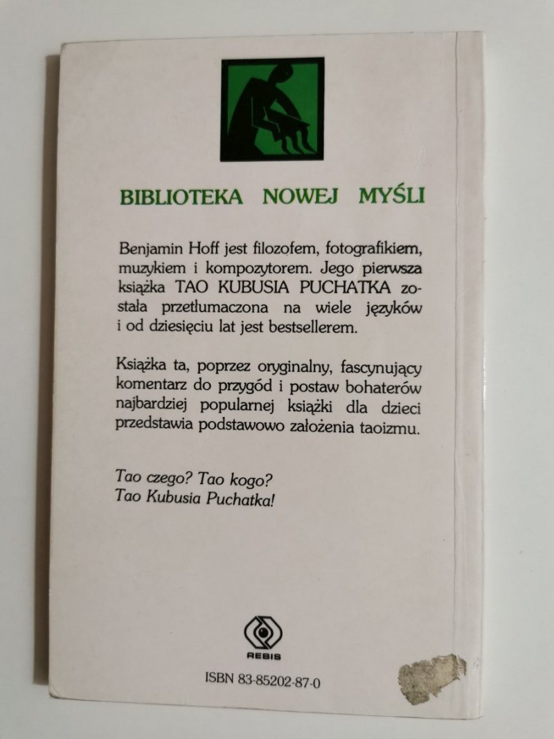 TAO KUBUSIA PUCHATKA - Benjamin Hoff 1992